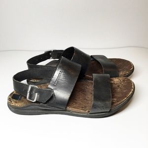 🔥Merrell black leather sandals